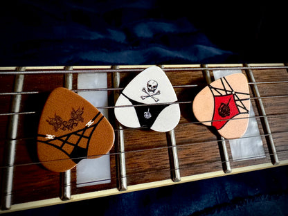 Booty Picks - Skull print - Variety 3 Pack - Guitar Picks